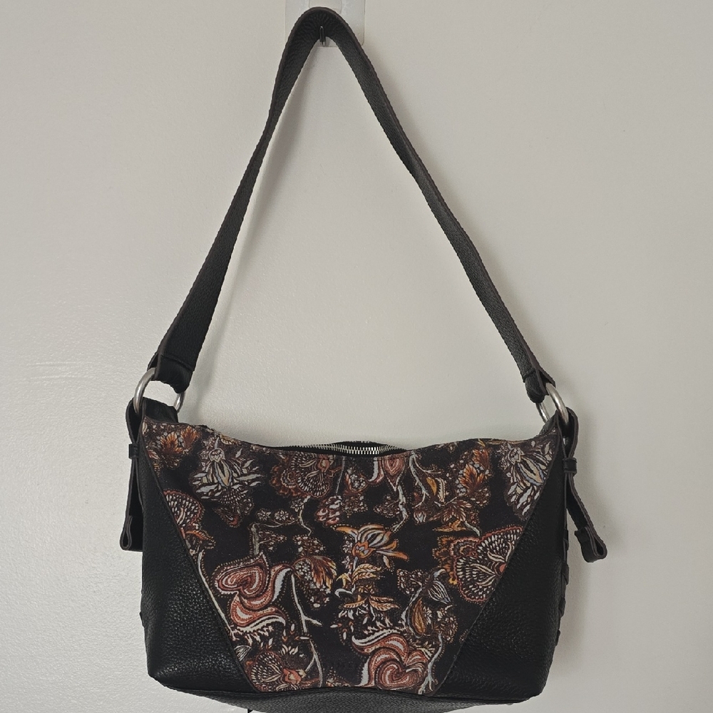 NWOT Aimee Kestenberg Elegant Black and Brown Women's Shoulder Bag